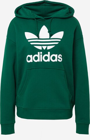 ADIDAS ORIGINALS Sweatshirt 'Trefoil' in Green: front