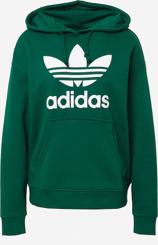 ADIDAS ORIGINALSSweater majica 'Trefoil' - zelena boja: prednji dio