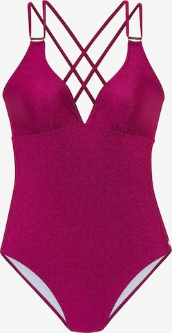 Costume intero di JETTE in lilla: frontale
