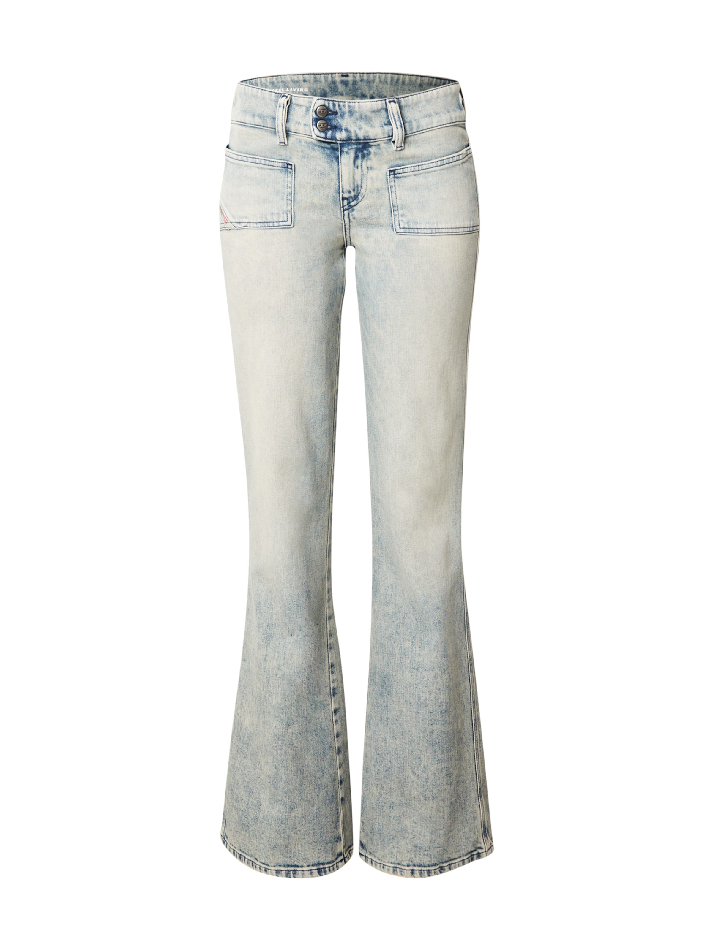 DIESEL Flared Jeans 'HUSH' i blå: forside