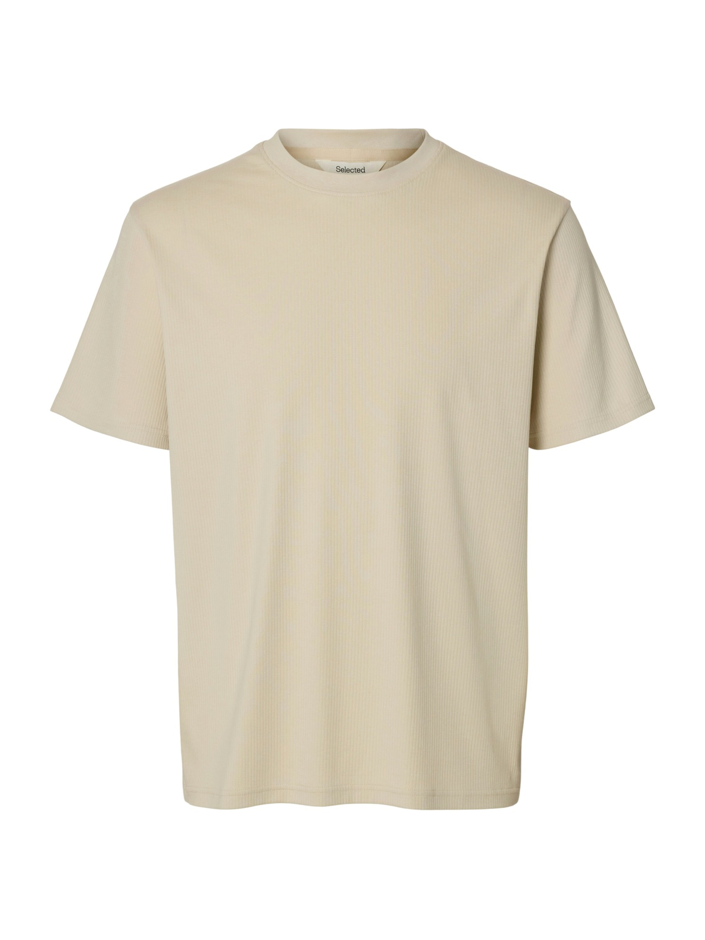SELECTED - Camiseta 'SLHSpenser' en beige: frente