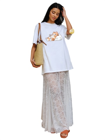 T-shirt GORHEY en blanc : devant