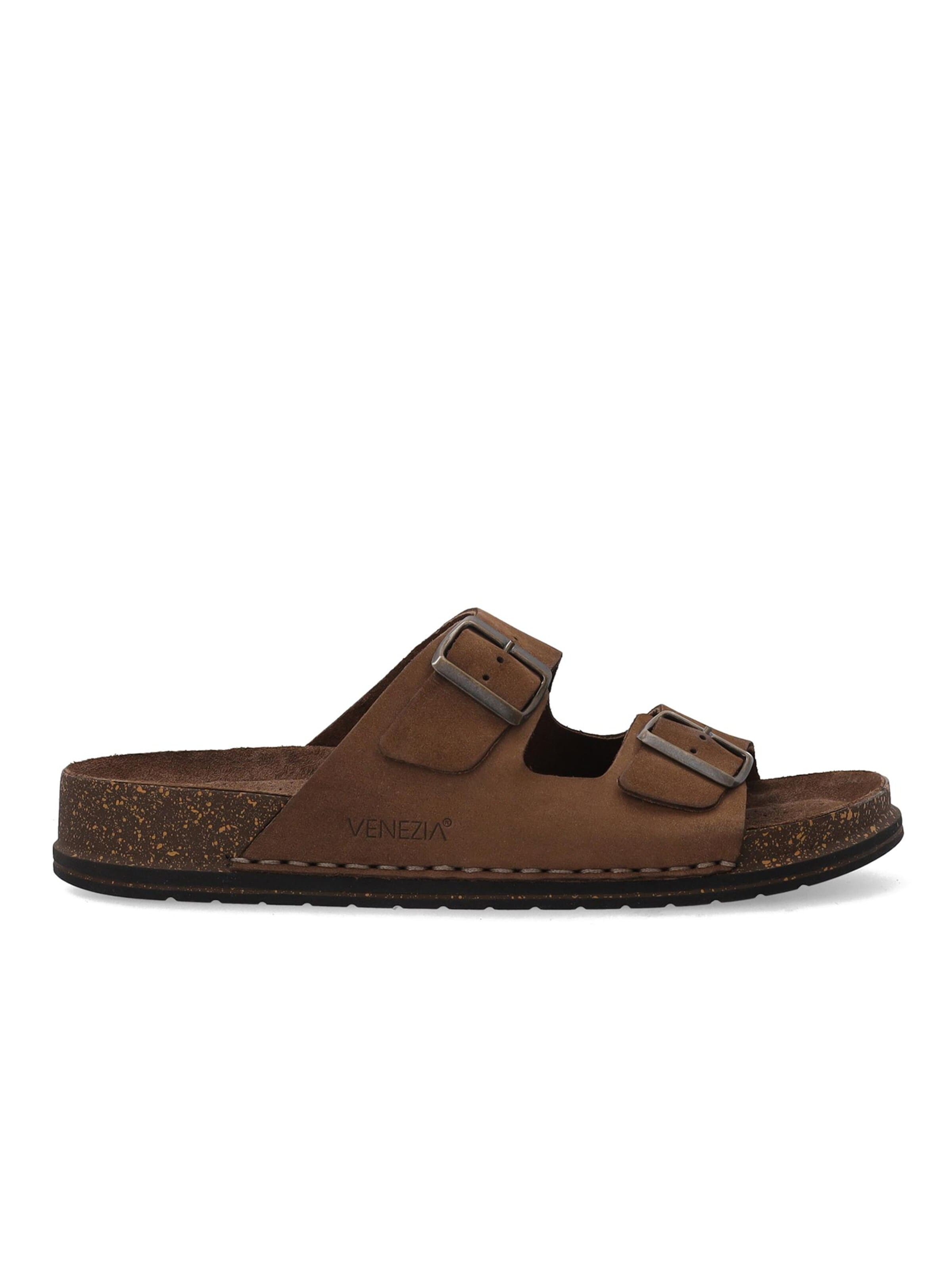 VENEZIA Mules in Brown: front
