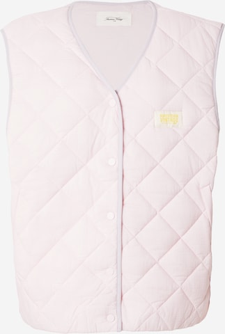 Gilet 'YUPIBAM' AMERICAN VINTAGE en rose : devant