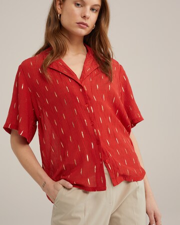 WE Fashion Bluse in Rot