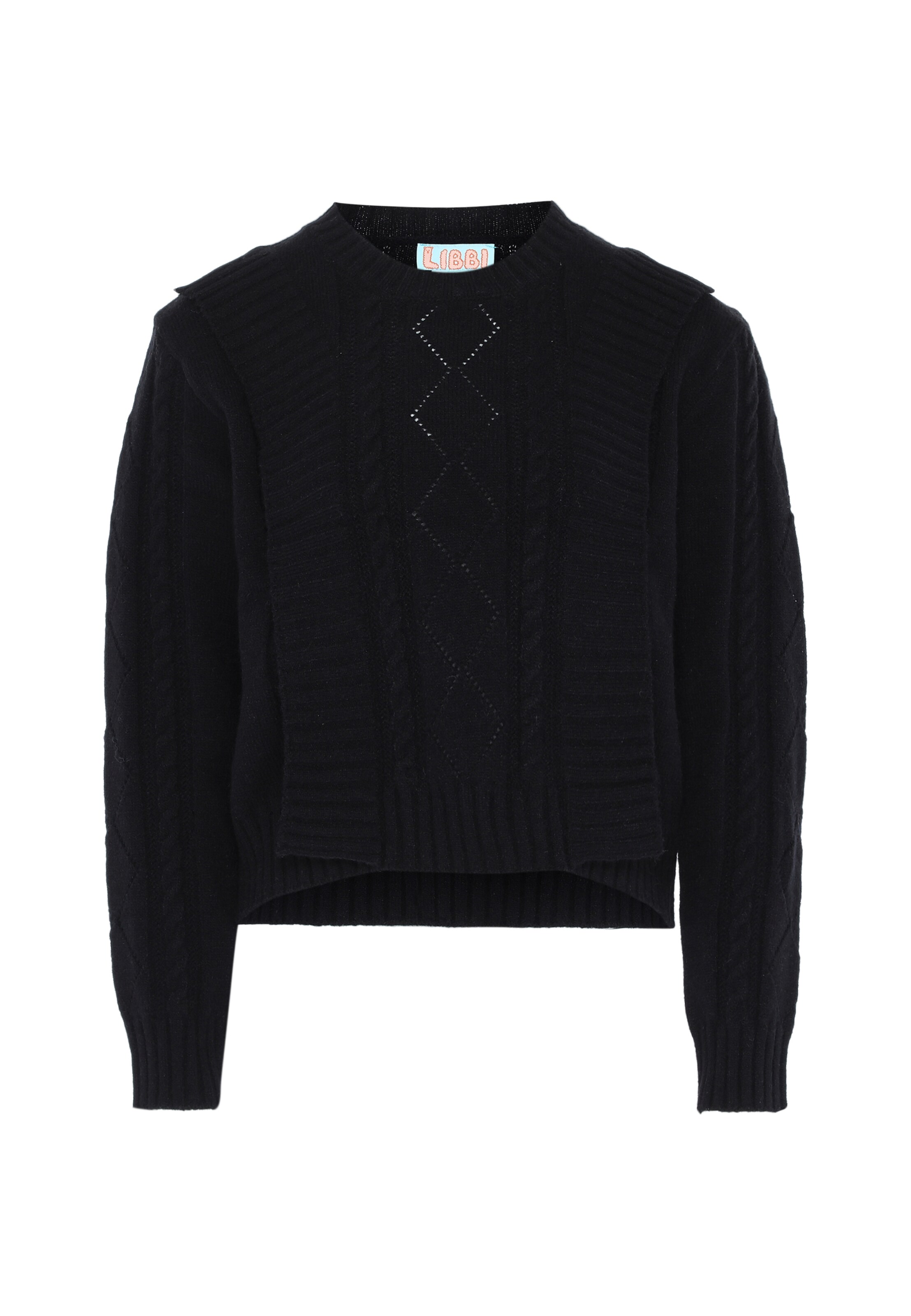 Libbi Pullover in Schwarz: Vorderseite