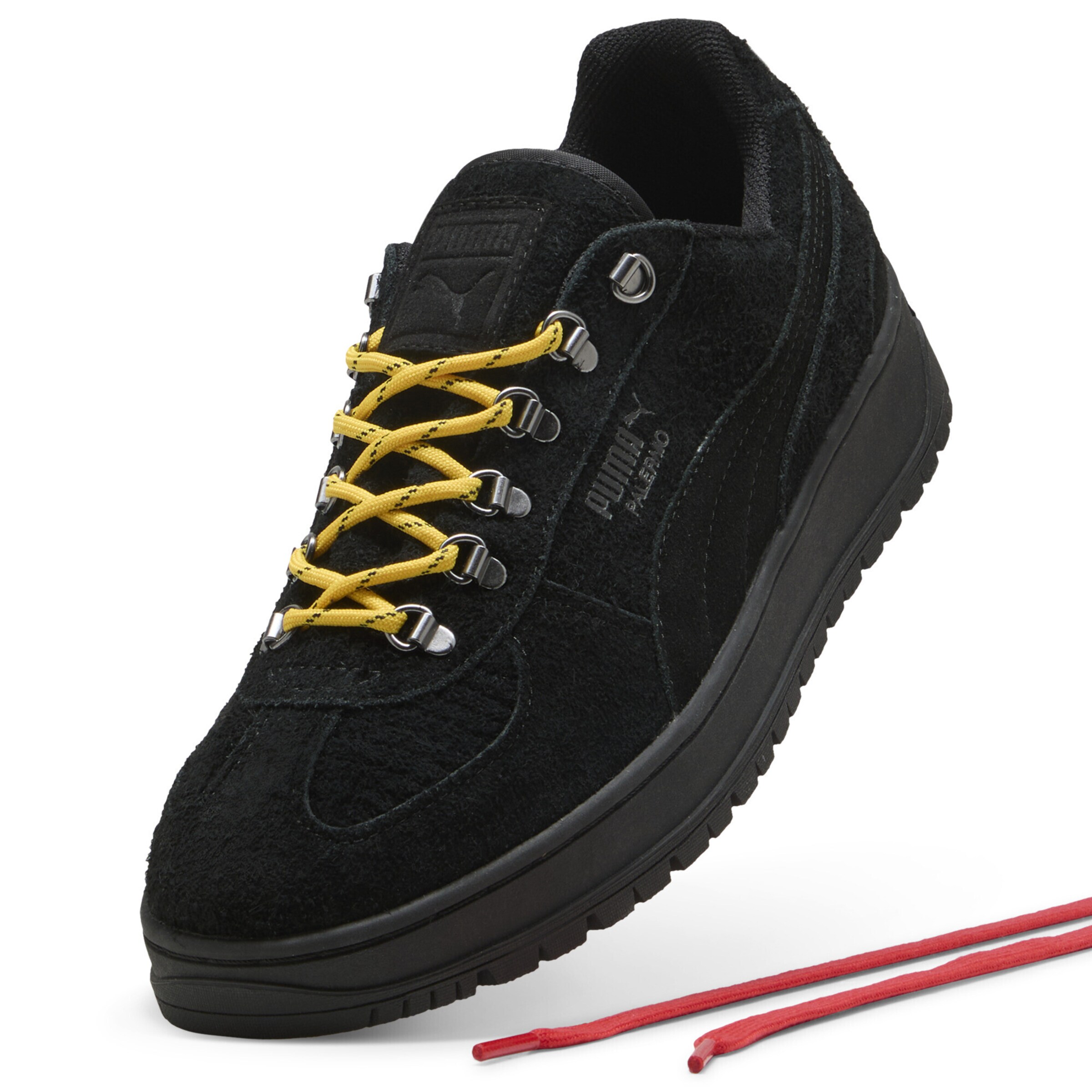 PUMA Sneaker 'Palermo Alpino Fuzzy' in Schwarz