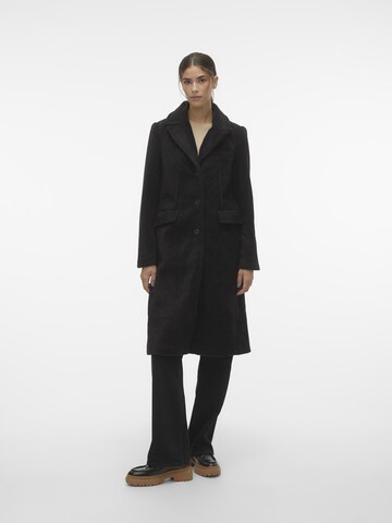 VERO MODA Ανοιξιάτικο και φθινοπωρινό παλτό 'Frisco' σε μαύρο: μπροστά