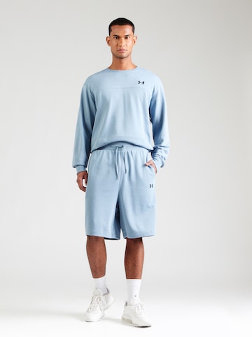 Loosefit Pantalon de sport 'Rival' UNDER ARMOUR en bleu