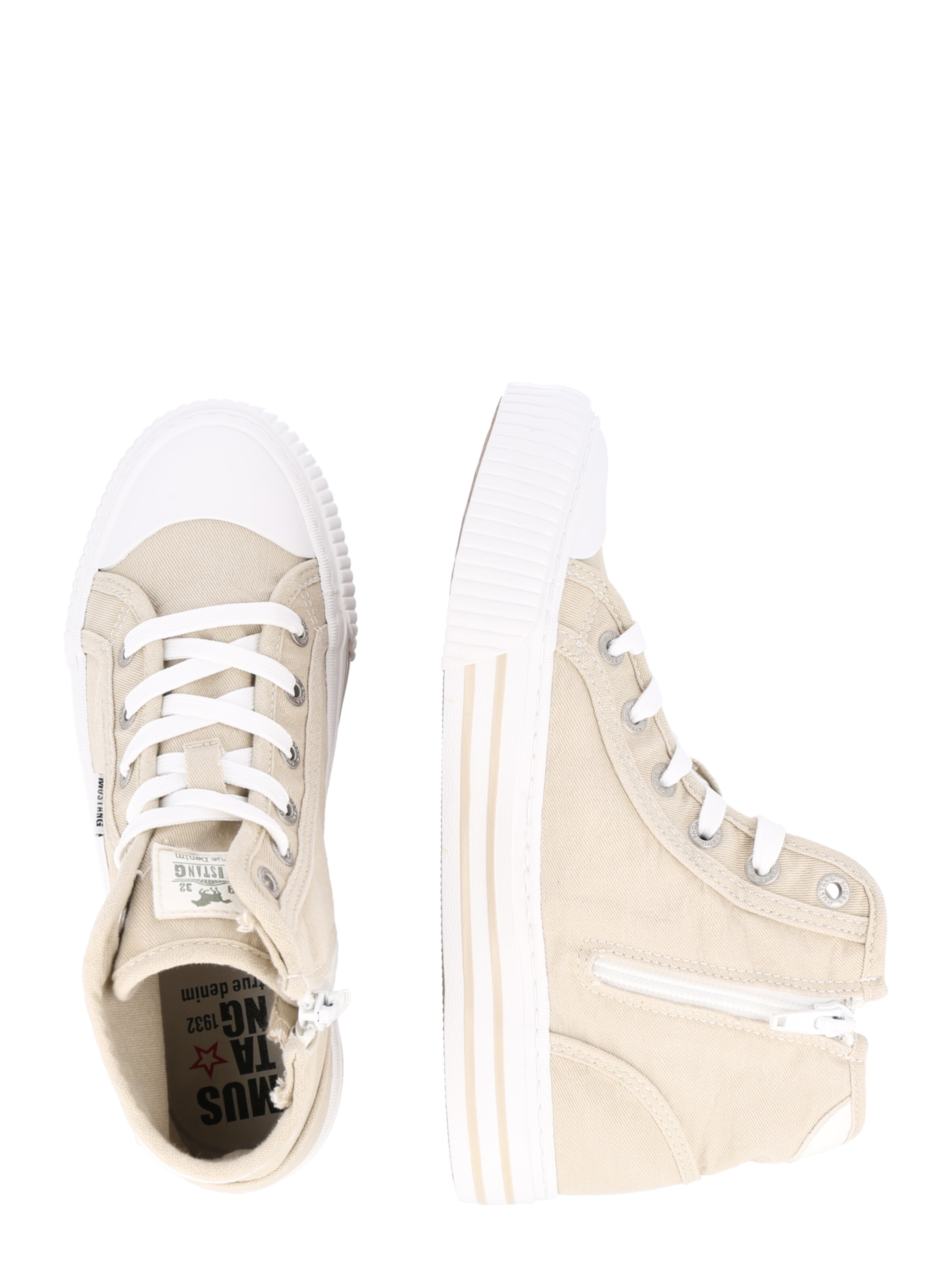 Sneaker înalt de la MUSTANG pe bej