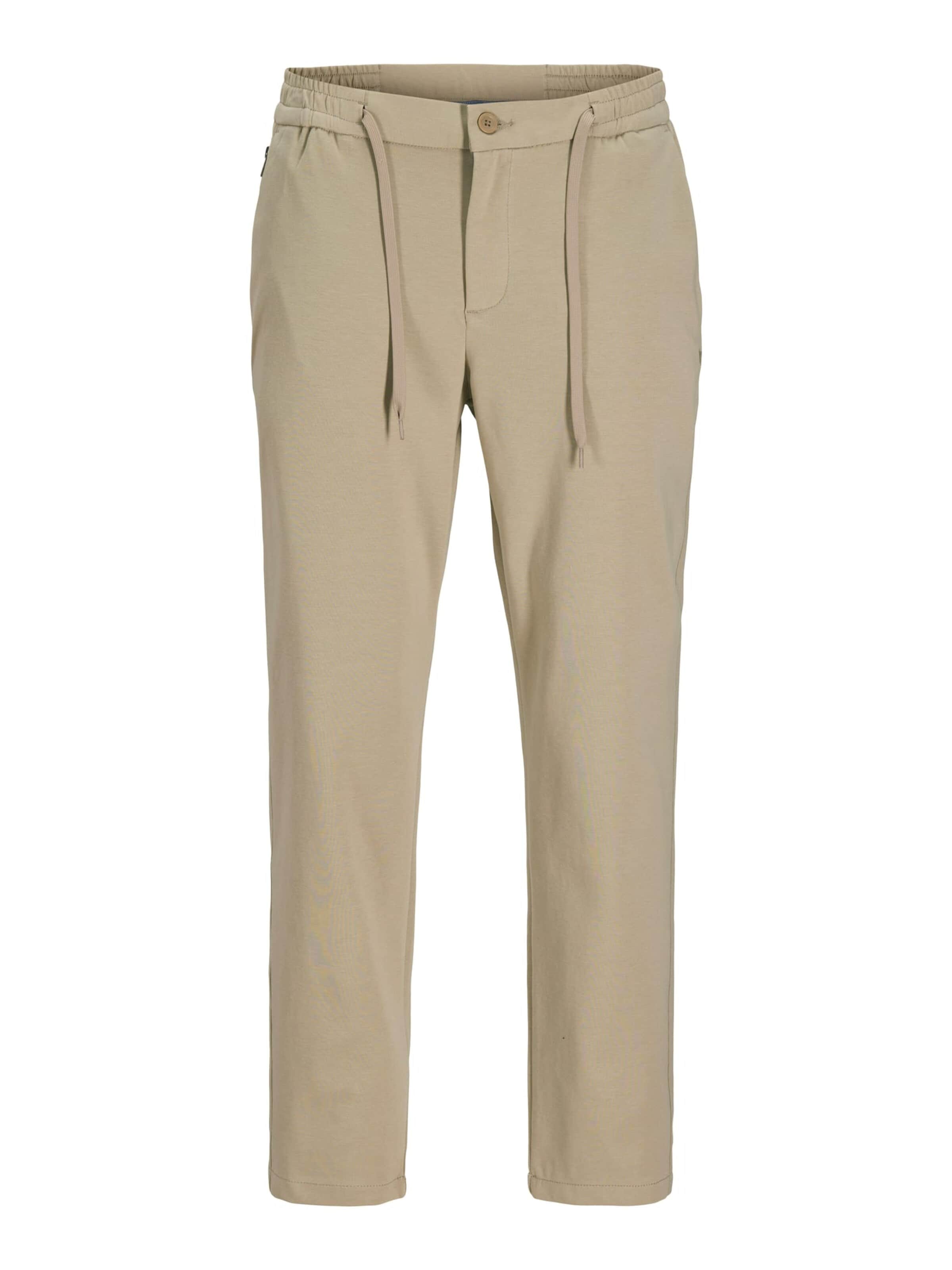 JACK & JONES Baggy Sportbroek 'Stace' in Beige: voorkant