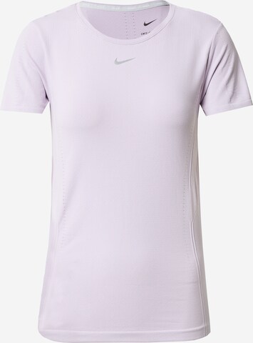 NIKE Performance shirt 'AURA' in Purple: front