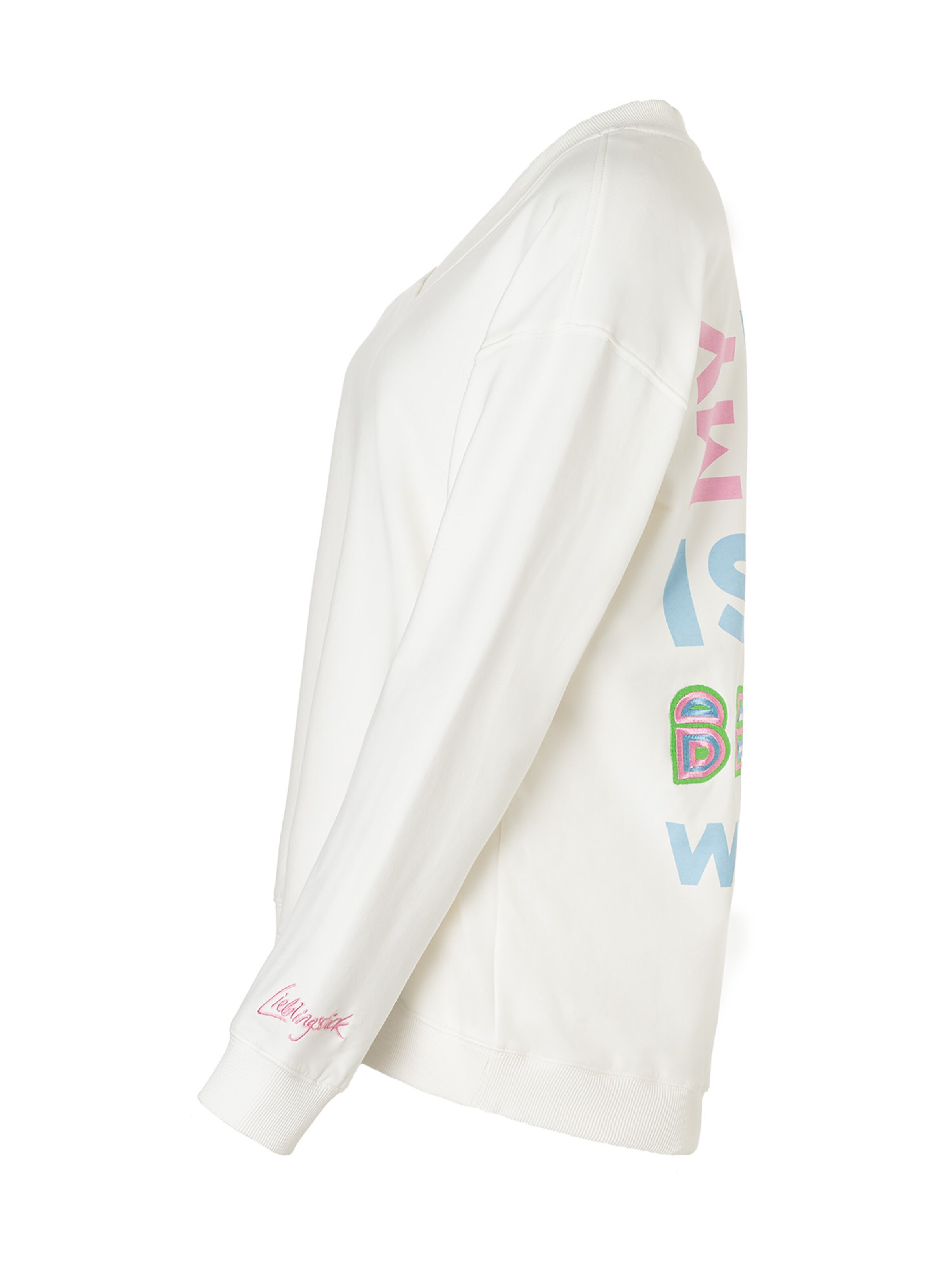 Sweat-shirt 'TatjanaL' LIEBLINGSSTÜCK en blanc