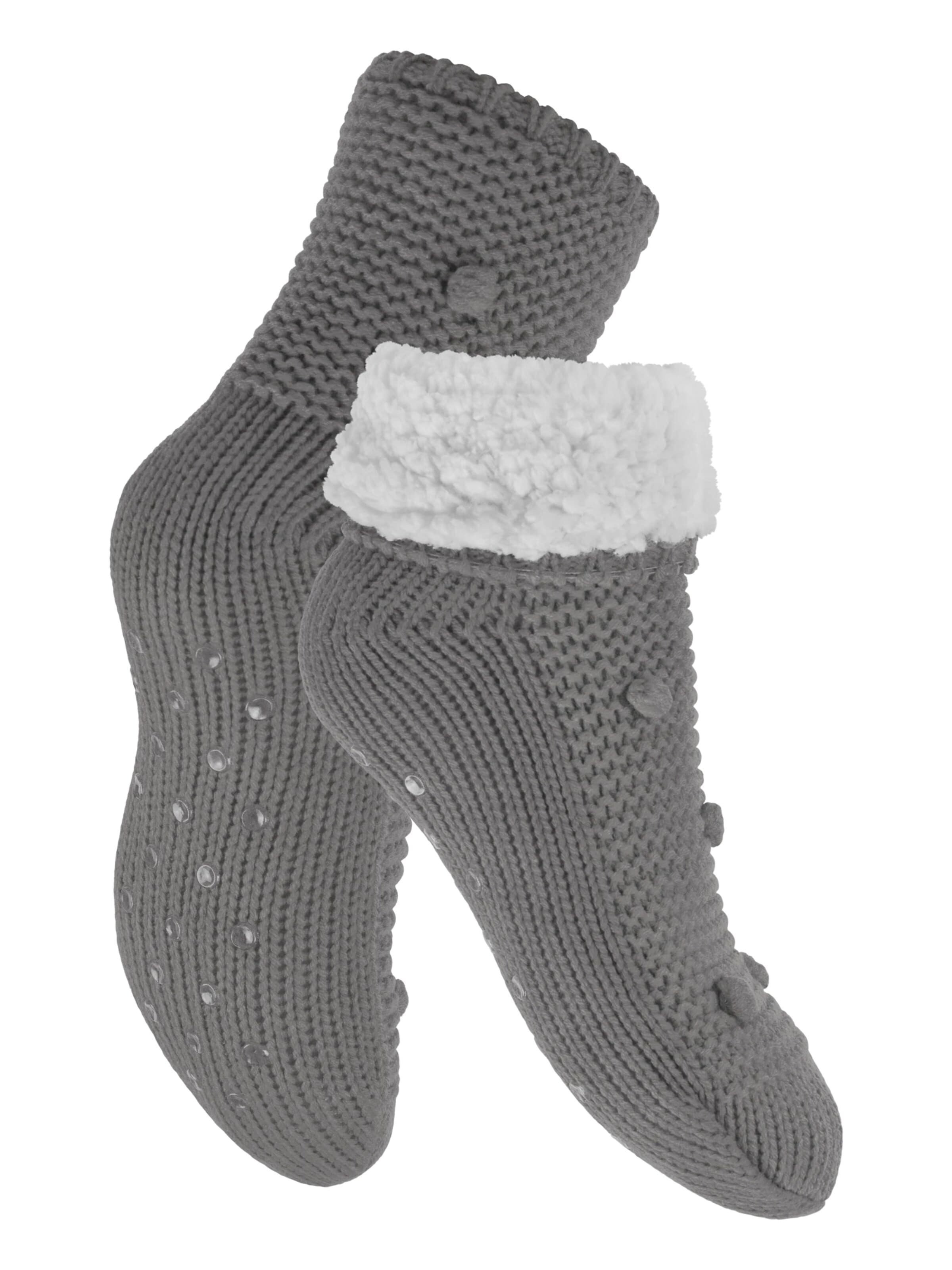 footstar Socken 'Haussocken'‌‌‌‌‌‌‌‌‌‌ in 35-38 in grau, Produktansicht