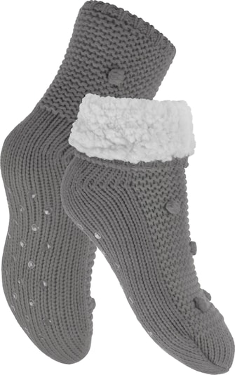footstar Socken 'Haussocken' in 35-38 in grau, Produktansicht
