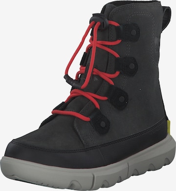 SOREL Boots 'Explorer Lace WP 2020621' in Black: front