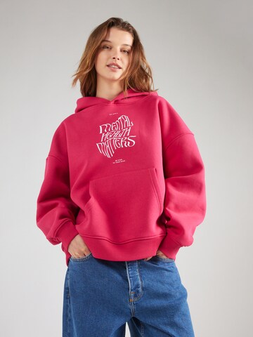 Sweat-shirt OH APRIL en rose : devant