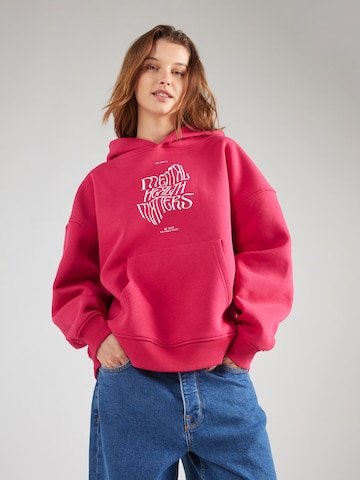 Sweat-shirt OH APRIL en rose : devant