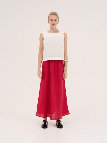 AmourLinen Top 'Lucia' in Wit