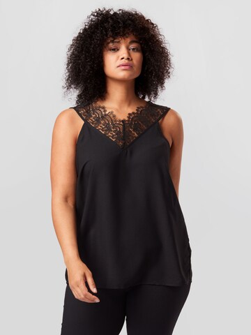 Zizzi - Blusa 'ECARLA' en negro: frente