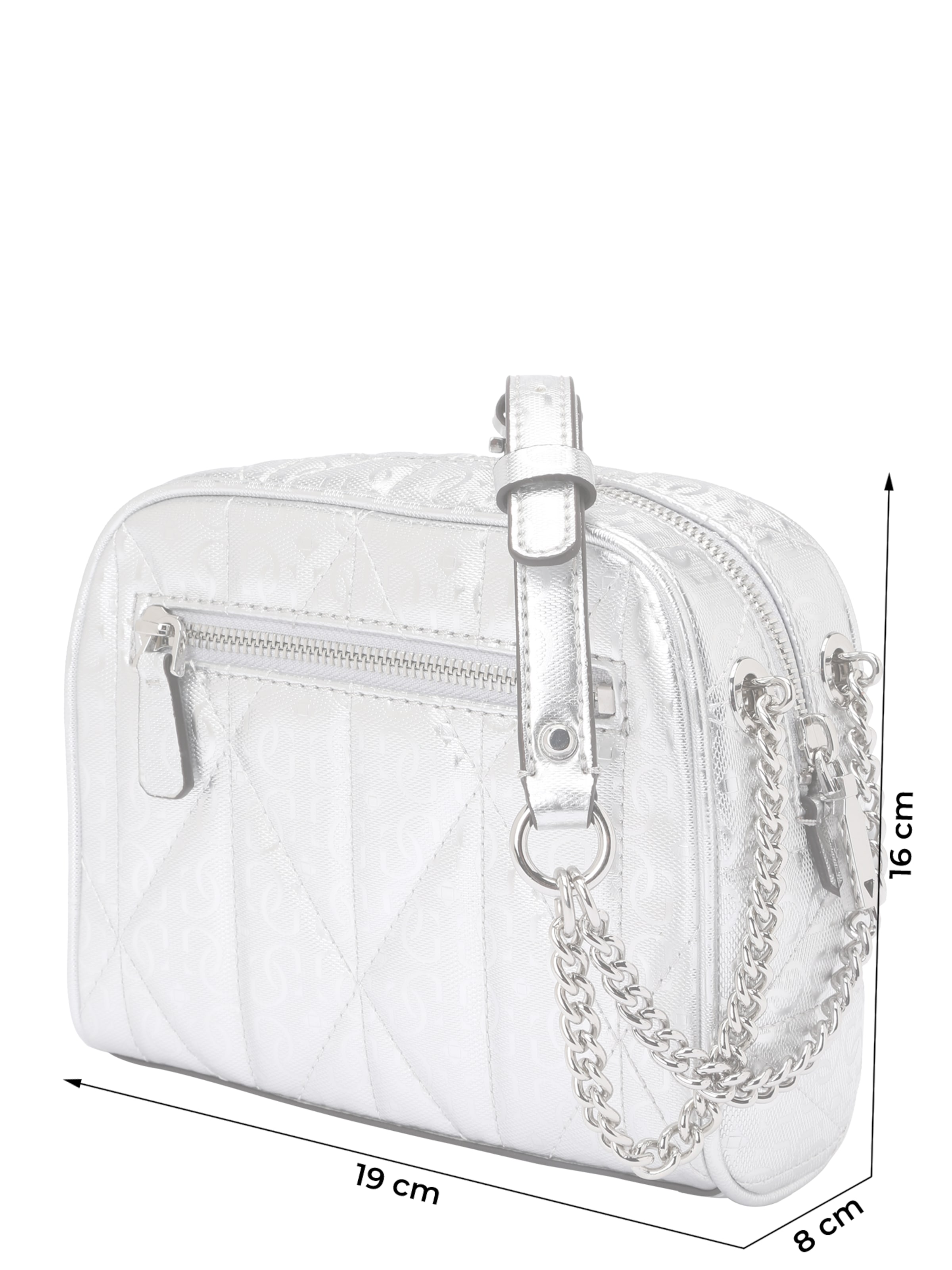 GUESS Crossbody bag 'ALDINA CAMERA CROSSBODY' in Silver