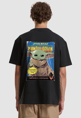 Merchcode Shirt 'Mandalorian' in Zwart: voorkant