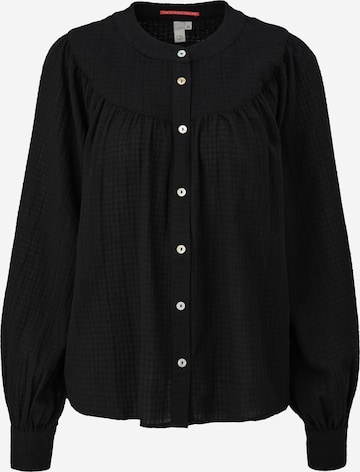 QS Blouse in Zwart: voorkant