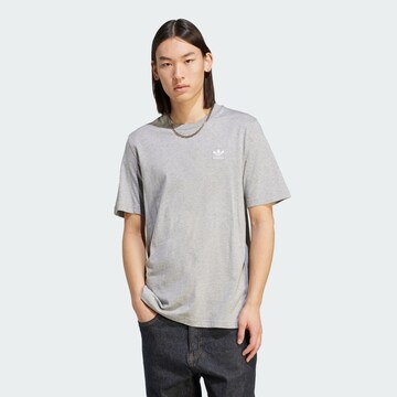 ADIDAS ORIGINALS Shirt 'Trefoil Essentials' in Grey: front