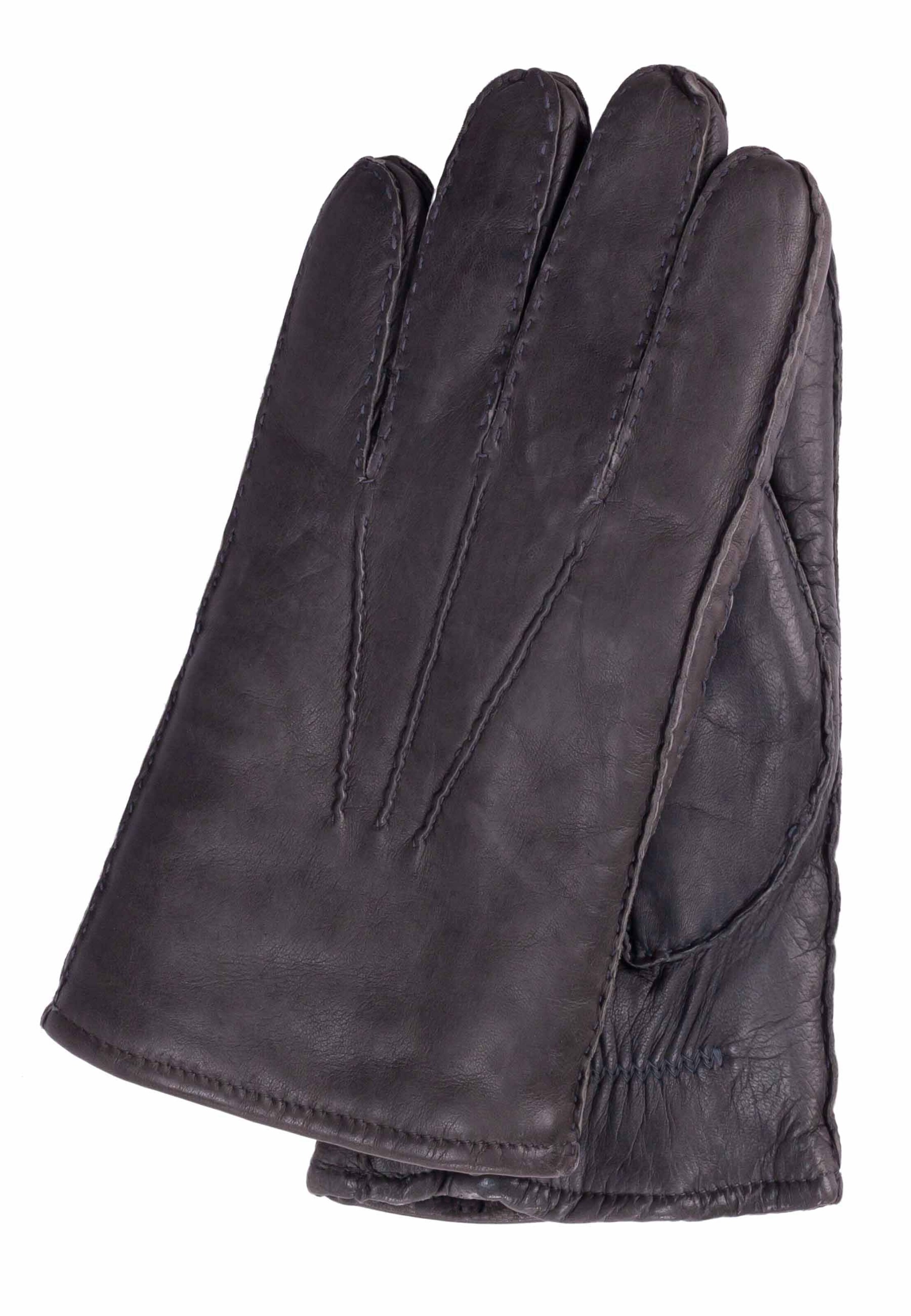 Gretchen Fingerhandschuhe in Grau: Vorderseite