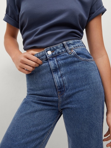 Wide leg Jeans 'Carol' de la MANGO pe albastru