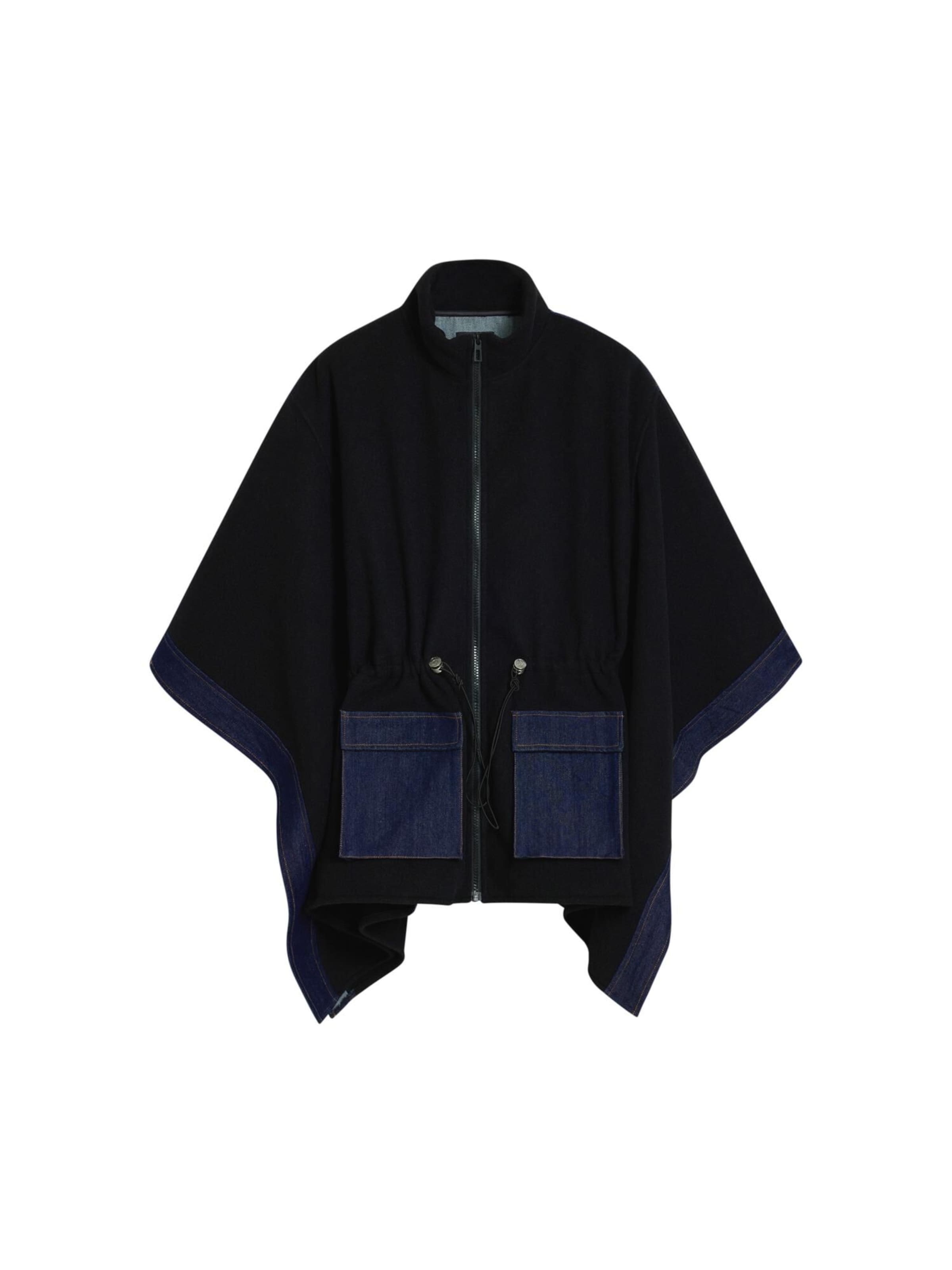 Cape Desigual en bleu : devant