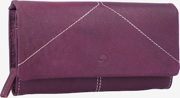 GREENBURRY Wallet 'Tumble Nappa' in Purple