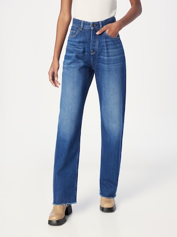 Regular Jeans 'ROBYN' de la Pepe Jeans pe albastru: față