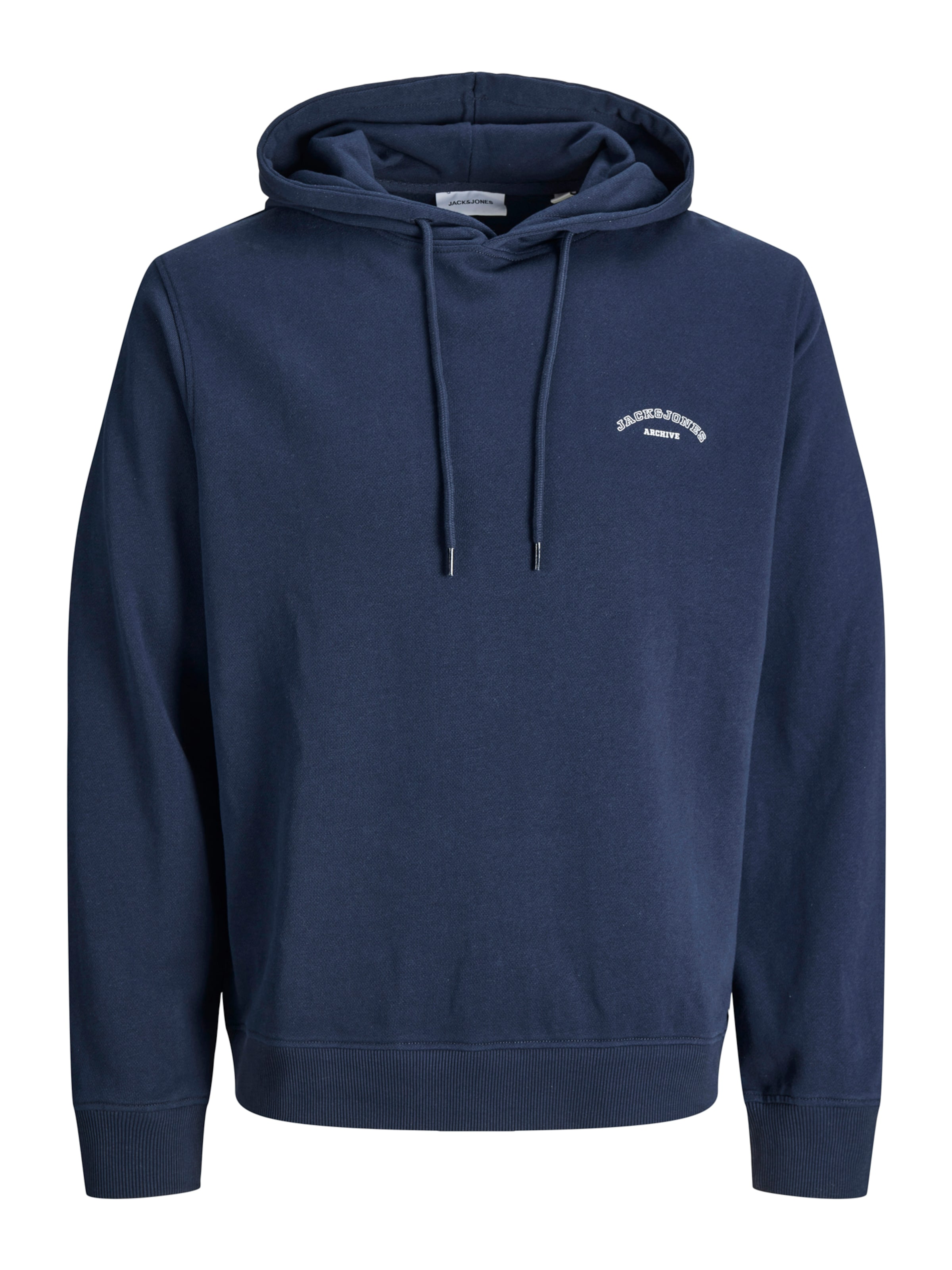 Jack & Jones Plus Sweatshirt 'JJCOLLEGE' in Blue: front