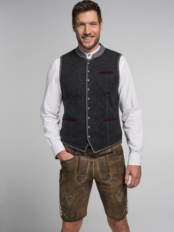 Gilet folklorique 'FCB - Tarock' SPIETH & WENSKY en gris : devant