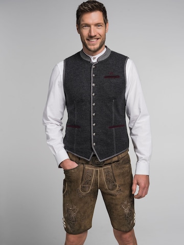 Gilet folklorique 'FCB - Tarock' SPIETH & WENSKY en gris : devant