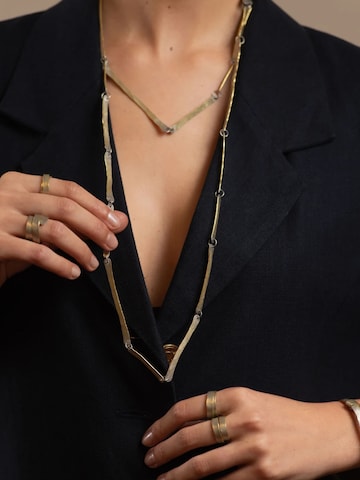 d'ecolife Essentials Necklace 'Champagne' in Gold: front