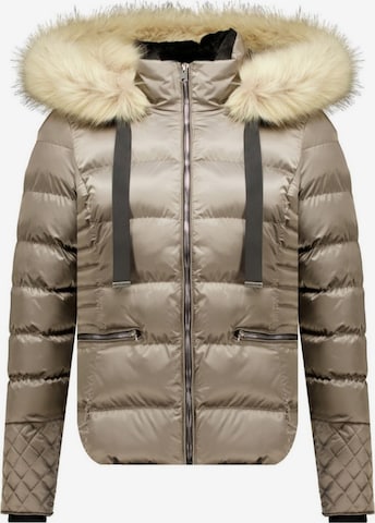 Manteau d’hiver Deeluxe en gris : devant