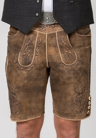 STOCKERPOINT Regular Trachtenshorts 'Lewis' in Braun
