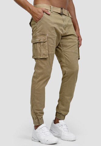 INDICODE JEANS Regular Broek ' Kerr ' in Beige