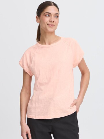 PULZ Jeans Shirt ' PZViktoria' in Oranje: voorkant