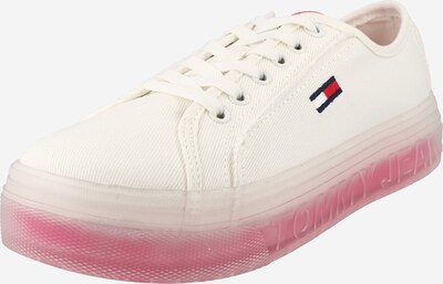 Tommy Jeans Zemie brīvā laika apavi, krāsa - nebalināts / rozā, Preces skats