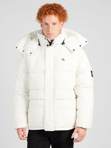 Calvin Klein Jeans Winter jacket in White: front