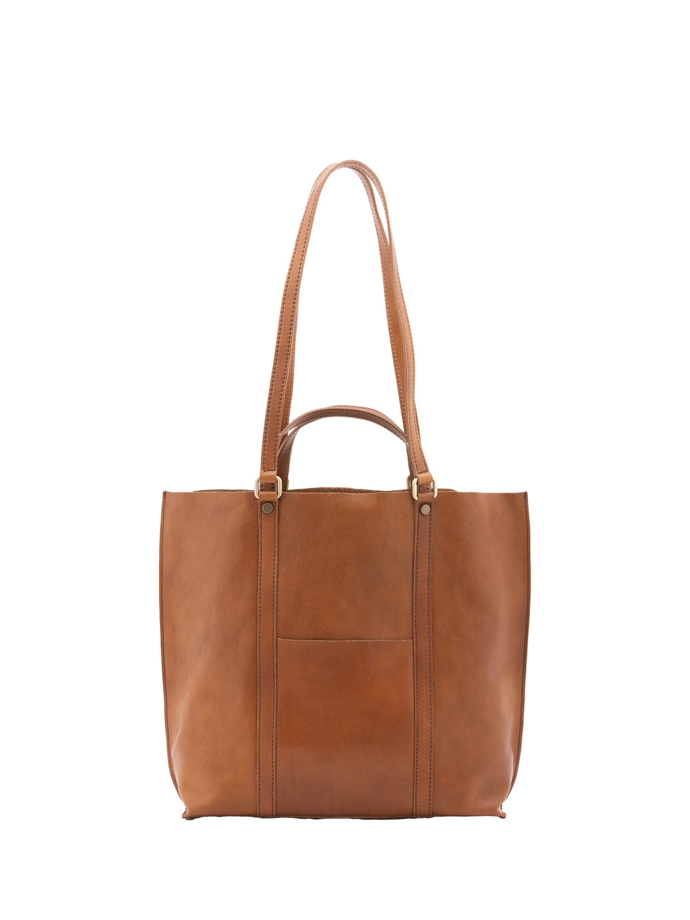 Borsa a spalla 'Borsa a Spalla Vera Pelle Alessia Firenze - Made in Italy' di Alessia Firenze in giallo: frontale
