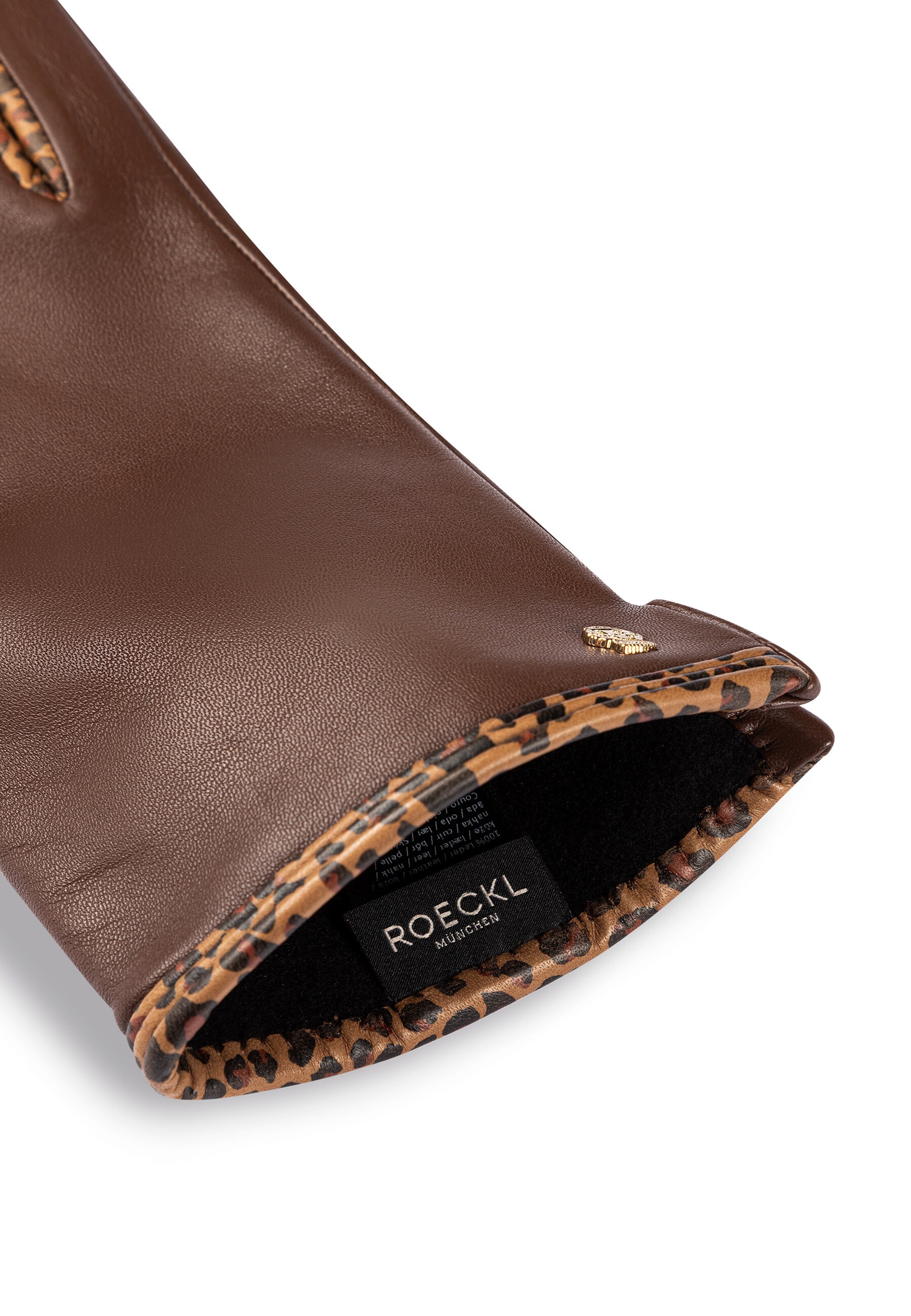 Roeckl Vingerhandschoenen 'BERLIN' in Bruin