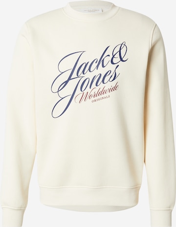 JACK & JONES Sweatshirt 'JORINWOOD' in Weiß: Vorderseite
