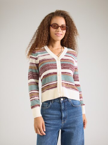 Cardigan 'VIMORI' VILA en beige : devant