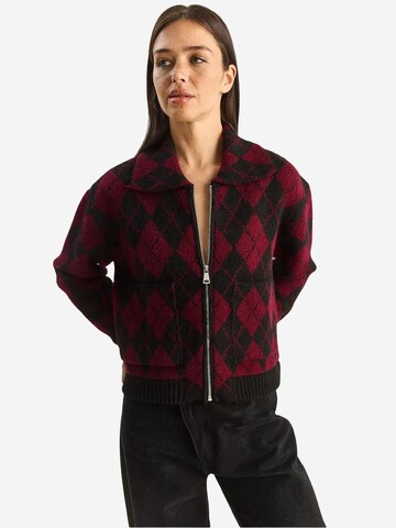 Cardigan Bianco Lucci en noir