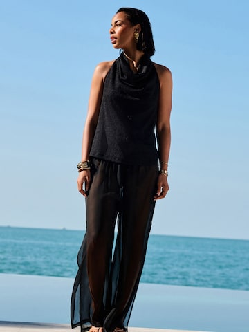 Next Wide leg Trousers in Black