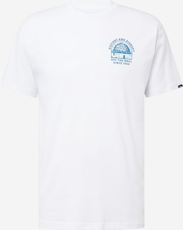 T-Shirt 'DISTORT AND DISRUPT' VANS en blanc : devant